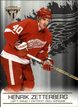 #38 Henrik Zetterberg - Detroit Red Wings - 2003-04 Pacific Private Stock Titanium Hockey