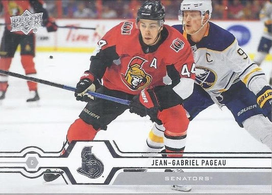 #38 Jean-Gabriel Pageau - Ottawa Senators - 2019-20 Upper Deck Hockey