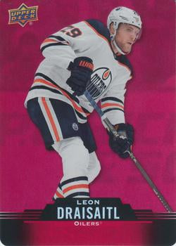 #DC-38 Leon Draisaitl - Edmonton Oilers - 2020-21 Upper Deck Tim Hortons Hockey - Red Die Cut