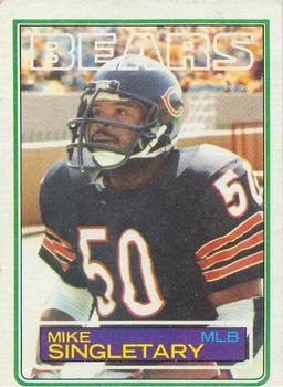 #38 Mike Singletary - Chicago Bears - 1983 Topps Football