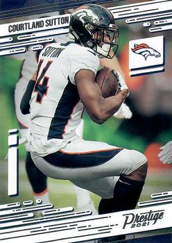 #38 Courtland Sutton - Denver Broncos - 2021 Panini Prestige Football