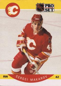 #38 Sergei Makarov - Calgary Flames - 1990-91 Pro Set Hockey