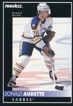 #38 Donald Audette - Buffalo Sabres - 1992-93 Pinnacle Canadian Hockey