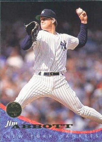 #38 Jim Abbott - New York Yankees - 1994 Leaf Baseball