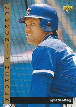 #38 Ryne Sandberg - Chicago Cubs - 1993 Upper Deck Baseball