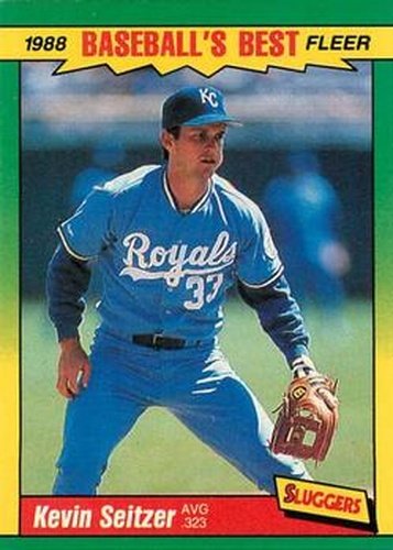 #38 Kevin Seitzer - Kansas City Royals - 1988 Fleer Baseball's Best Sluggers vs Pitchers