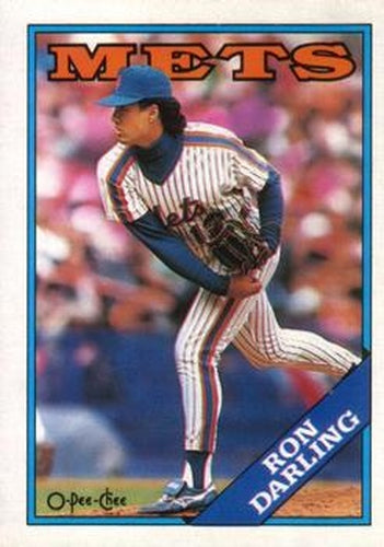 #38 Ron Darling - New York Mets - 1988 O-Pee-Chee Baseball
