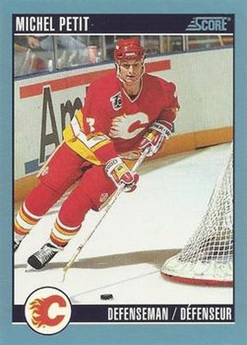 #38 Michel Petit - Calgary Flames - 1992-93 Score Canadian Hockey