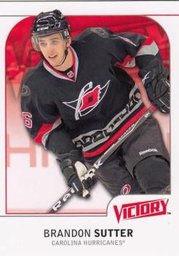 #38 Brandon Sutter - Carolina Hurricanes - 2009-10 Upper Deck Victory Hockey