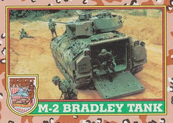#38 M-2 Bradley Tank - 1991 Topps Desert Storm