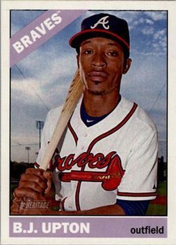 #38 B.J. Upton - Atlanta Braves - 2015 Topps Heritage Baseball