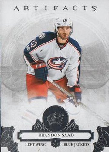 #38 Brandon Saad - Columbus Blue Jackets - 2017-18 Upper Deck Artifacts Hockey