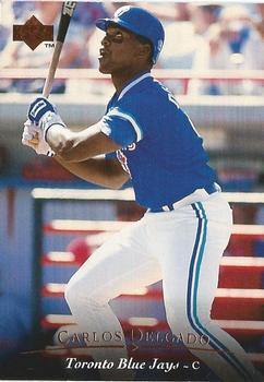 #38 Carlos Delgado - Toronto Blue Jays - 1995 Upper Deck Baseball