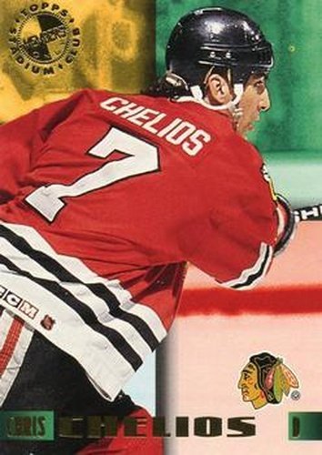 #38 Chris Chelios - Chicago Blackhawks - 1995-96 Stadium Club Members Only 50 Hockey