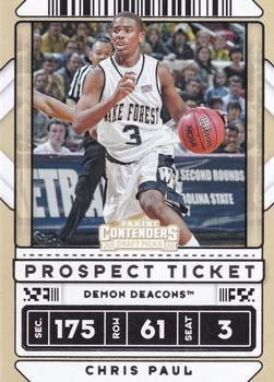 #38 Chris Paul - Wake Forest Demon Deacons - 2020 Panini Contenders Draft Picks Basketball