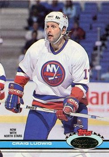 #38 Craig Ludwig - Minnesota North Stars - 1991-92 Stadium Club Hockey