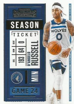 #38 D'Angelo Russell - Minnesota Timberwolves - 2020-21 Panini Contenders Basketball