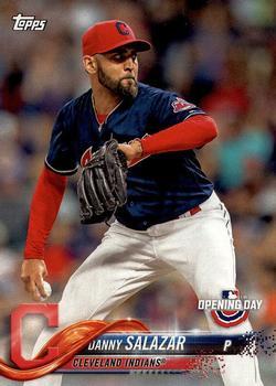 #38 Danny Salazar - Cleveland Indians - 2018 Topps Opening Day Baseball