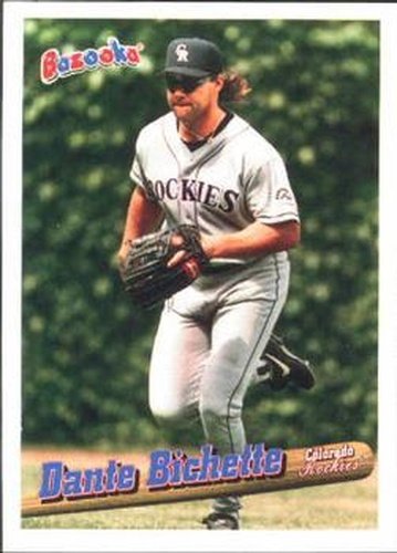 #38 Dante Bichette - Colorado Rockies - 1996 Bazooka Baseball