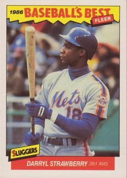 #38 Darryl Strawberry - New York Mets - 1986 Fleer Baseball's Best Sluggers vs. Pitchers Baseball