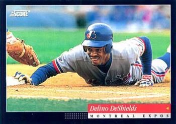 #38 Delino DeShields - Montreal Expos -1994 Score Baseball
