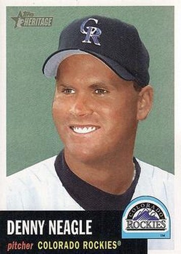 #38 Denny Neagle - Colorado Rockies - 2002 Topps Heritage Baseball