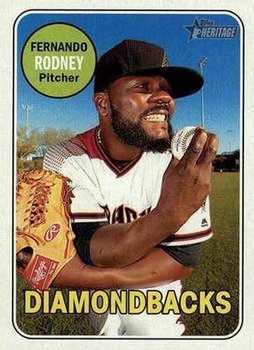 #38 Fernando Rodney - Arizona Diamondbacks - 2018 Topps Heritage Baseball
