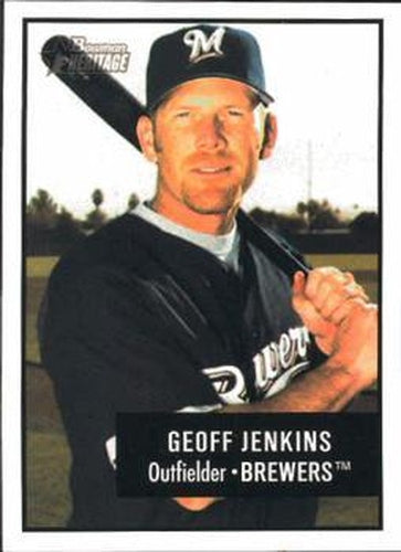 #38 Geoff Jenkins - Milwaukee Brewers - 2003 Bowman Heritage Baseball