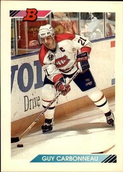 #38 Guy Carbonneau - Montreal Canadiens - 1992-93 Bowman Hockey