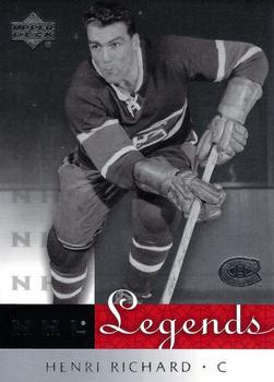 #38 Henri Richard - Montreal Canadiens - 2001-02 Upper Deck Legends Hockey