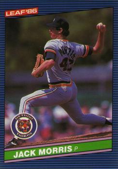 #38 Jack Morris - Detroit Tigers - 1986 Leaf Baseball