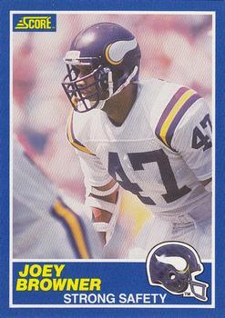 #38 Joey Browner - Minnesota Vikings - 1989 Score Football