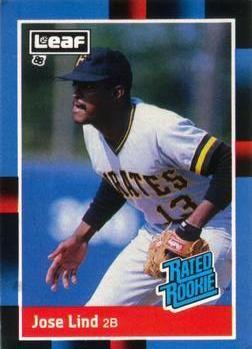 #38 Jose Lind - Pittsburgh Pirates - 1988 Leaf Baseball