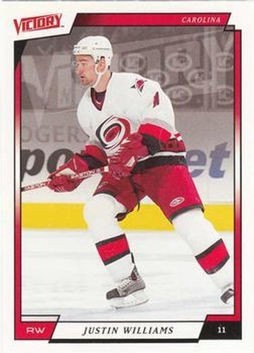 #38 Justin Williams - Carolina Hurricanes - 2006-07 Upper Deck Victory Hockey