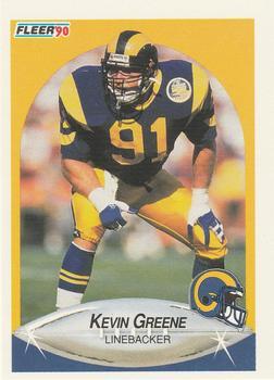 #38 Kevin Greene - Los Angeles Rams - 1990 Fleer Football