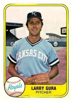 #38 Larry Gura - Kansas City Royals - 1981 Fleer Baseball