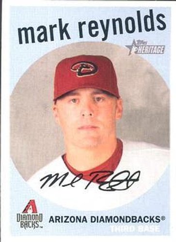 #38 Mark Reynolds - Arizona Diamondbacks - 2008 Topps Heritage Baseball