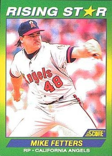 #38 Mike Fetters - California Angels - 1992 Score 100 Rising Stars Baseball