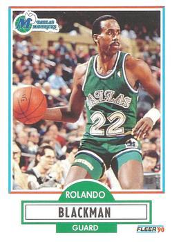 #38 Rolando Blackman - Dallas Mavericks - 1990-91 Fleer Basketball