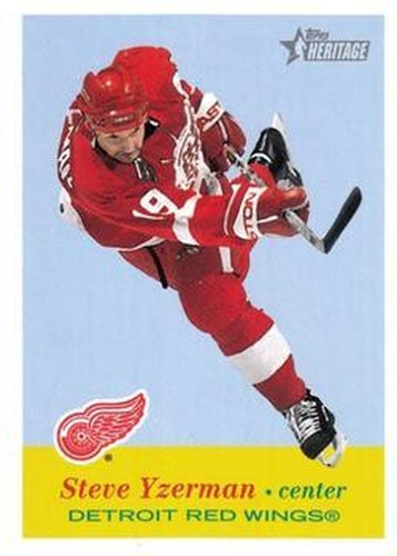 #38 Steve Yzerman - Detroit Red Wings - 2001-02 Topps Heritage Hockey