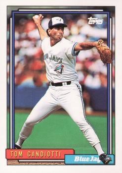 #38 Tom Candiotti - Toronto Blue Jays - 1992 Topps Baseball