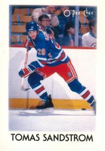 #38 Tomas Sandstrom - New York Rangers - 1987-88 O-Pee-Chee Minis Hockey