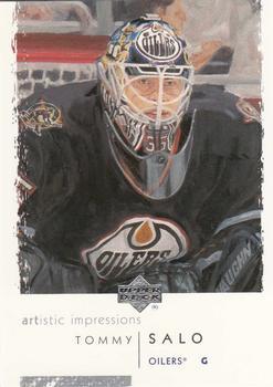 #38 Tommy Salo - Edmonton Oilers - 2002-03 UD Artistic Impressions Hockey