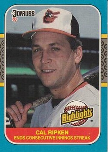 #38 Cal Ripken - Baltimore Orioles - 1987 Donruss Highlights Baseball