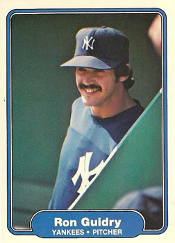 #38 Ron Guidry - New York Yankees - 1982 Fleer Baseball
