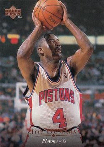 #38 Joe Dumars - Detroit Pistons - 1995-96 Upper Deck Basketball