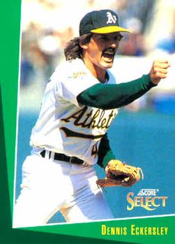 #38 Dennis Eckersley - Oakland Athletics - 1993 Select Baseball