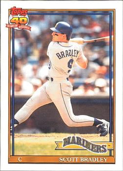#38 Scott Bradley - Seattle Mariners - 1991 O-Pee-Chee Baseball