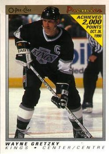 #38 Wayne Gretzky - Los Angeles Kings - 1990-91 O-Pee-Chee Premier Hockey