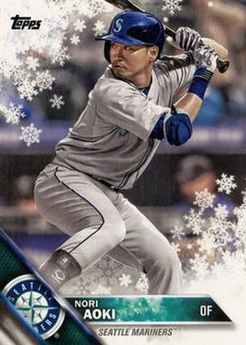 #HMW38 Nori Aoki - Seattle Mariners - 2016 Topps Holiday Baseball